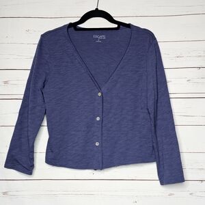Escape by Habitat Blue Button Front Cardigan